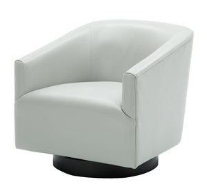 English Elm Garland Oatmeal Swivel Chair with Wood Base — Upholstered Polyester Comfort, Compact 31" Seat Grey B05081546