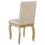 Hearth and Haven Trexm Set Of 4 Dining Chairs Wood Upholstered Fabirc Dining Room Chairs with Nailhead WF291264AAE