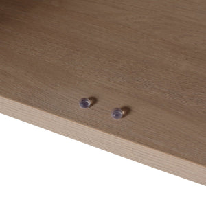 English Elm 30 Inch Freestanding Bathroom Vanity With White Ceramic Sink & Soft-Close Doors For Modern Spaces W999S00085