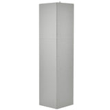 English Elm Tall Bathroom Corner Cabinet, Freestanding Storage Cabinet With Doors and Adjustable Shelves, Mdf Board, Gray