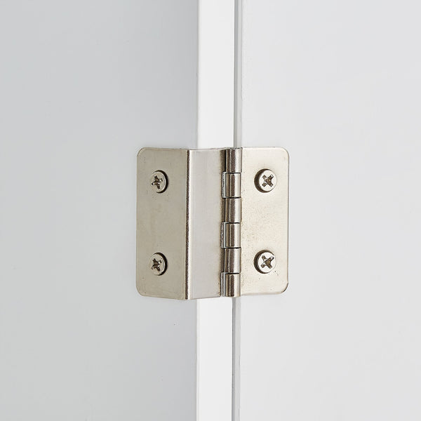 English Elm Tall Tall Storage Cabinet with Three Drawers and Doors for Bathroom or Office, Slim MDF Organizer White WF299282AAK