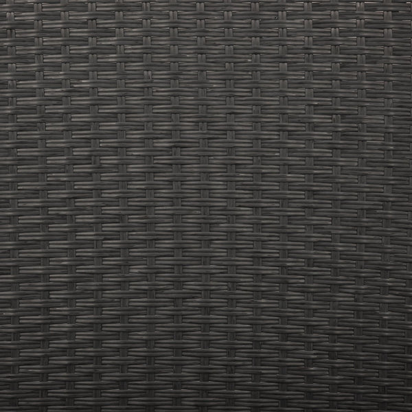 English Elm TOPMAX Outdoor Double Sunbed Rattan Reclining Conversation Set for Two with 5-Position Comfort Cushions and Cup Trays Gray SP100001AAE