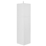 English Elm Tall Bathroom Corner Cabinet, Freestanding Storage Cabinet With Doors and Adjustable Shelves, Mdf Board, White