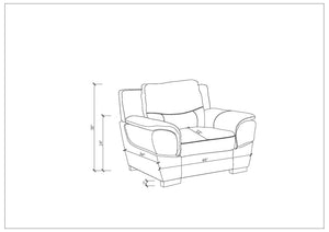 English Elm Genuine Leather Chair with 3-Layer High-Density Foam, Stainless Steel Chrome Legs, Solid Wood Frame White B05777895