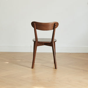 English Elm (set of 2) Solid Oak Dining Chairs Fas Grade Hardwood Curved Back Natural Finish W1283P143272