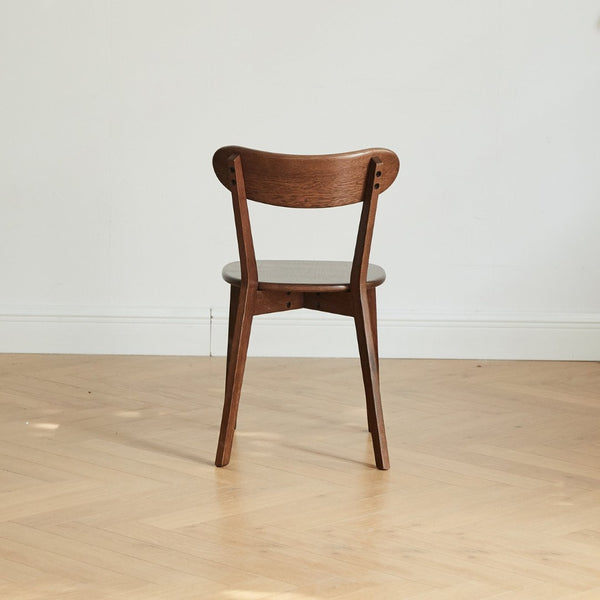 English Elm (set of 2) Solid Oak Dining Chairs Fas Grade Hardwood Curved Back Natural Finish W1283P143272