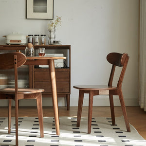 English Elm (set of 2) Solid Oak Dining Chairs Fas Grade Hardwood Curved Back Natural Finish W1283P143272
