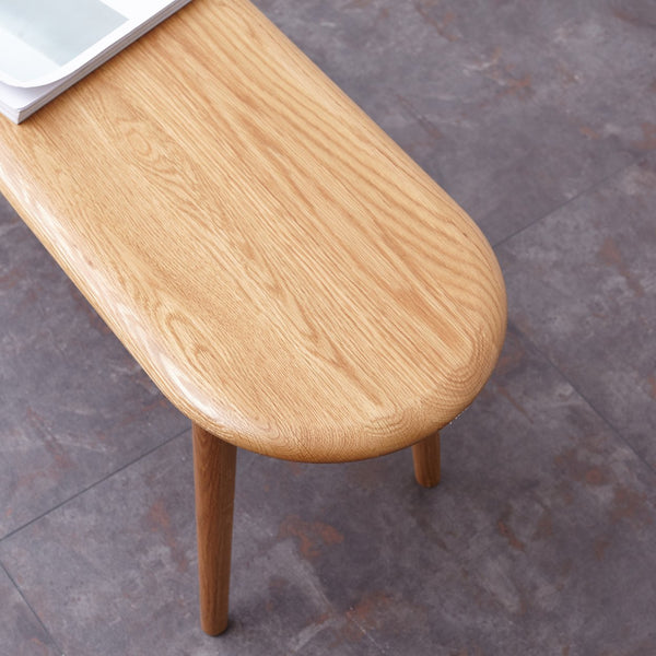 English Elm Natural Oak Wood Bench For Dining & Living Spaces - Stylish, Durable Seating With Timeless Design W128373060