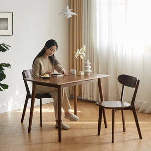 English Elm (set of 2) Solid Oak Dining Chairs Fas Grade Hardwood Curved Back Natural Finish W1283P143272