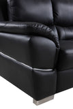 English Elm Genuine Leather Loveseat