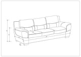 English Elm Genuine Leather Sofa