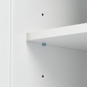 English Elm Tall Floor Storage Cabinet with Drawers Mdf Build Neutral Finish Bathroom Office White N725P331357K