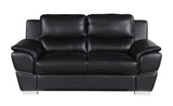 English Elm Genuine Leather Loveseat