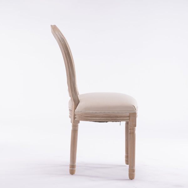 English Elm French Country Barstools Solid Wood Cabriole Legs Upholstered Cushion Set of 2 W1622P411782