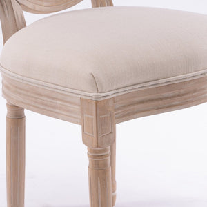 English Elm French Country Barstools Solid Wood Cabriole Legs Upholstered Cushion Set of 2 W1622P411782