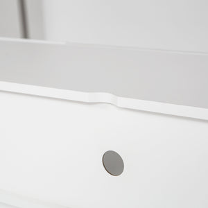 English Elm Floating TV Stand Wall Mounted with 16-Color LED Ambience, Modern 63" Floating Cabinet for 55–65" TVs, White W132166344