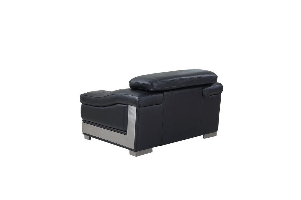 English Elm Top Grain Italian Leather Chair - Luxurious Comfort & Stylish Design For Modern Living Spaces B05777874-GIGA