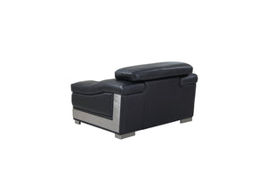 English Elm Top Grain Italian Leather Chair - Luxurious Comfort & Stylish Design For Modern Living Spaces B05777874-GIGA