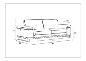 English Elm Top Grain Italian Leather Sofa - Luxurious Camel Hue, Durable Comfort & Stylish Design For Any Space B05777870-GIGA
