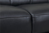 English Elm Top Grain Italian Leather Sofa