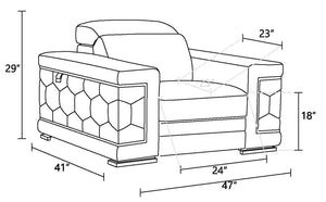 English Elm Top Grain Italian Leather Chair - Luxurious Comfort, Stylish Design & Durable Craftsmanship For Every Space B05777907-GIGA