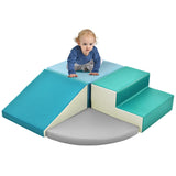 Hearth and Haven Soft Climb and Crawl Foam Playset, Safe Soft Foam Nugget Block For Infants, Preschools, Toddlers, Kids Crawling and Climbing Indoor Active Play Structure TX296663AAC