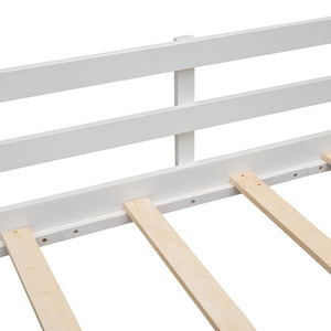 English Elm Twin Loft Bed Solid Pine Frame with Slide Chalkboard Panels and Rolling Storage Boxes WF299308AAK