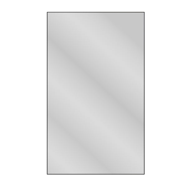 English Elm 60"x36" Oversized Modern Rectangle Mirror with Black Aluminum Frame, Explosion-Proof Glass, Versatile Mounting W70881126