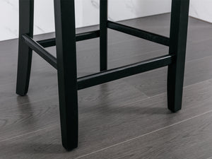 English Elm A&A Velvet Tufted Dining Chair with Nailhead Trim and Stainless Steel Plated Legs for Luxe Seating Blue W114366431