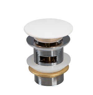 English Elm Solid Brushed Nickel Bathtub Drain Kit with Overflow Cover for Modern Bathrooms W157390150