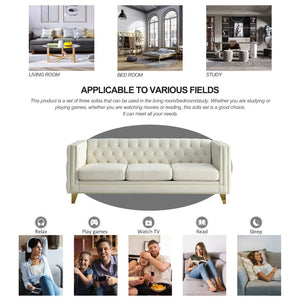 English Elm {contact Us for 3d Modeling} Tufted Velvet Sofa with Nailhead Trim and Sleek Metal Legs W834S00608