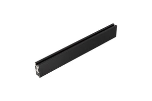 English Elm Top Rail Replacement for Sliding Shower Doors Matte Black Stainless Steel Modern W157383732