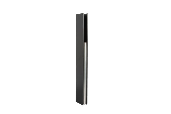 English Elm Top Rail Replacement for Sliding Shower Doors Matte Black Stainless Steel Modern W157383732