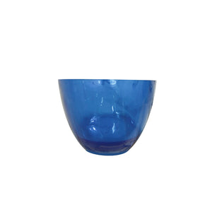 English Elm 64 Inch Oval Freestanding Soaking Tub Translucent Blue Resin Sculptural Spa Bath W161390542