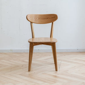 English Elm (set of 2) Solid Oak Dining Chairs Fas Grade North American Wood Curved Back W1283104166