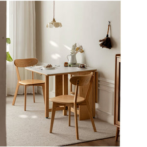 English Elm (set of 2) Solid Oak Dining Chairs Fas Grade North American Wood Curved Back W1283104166