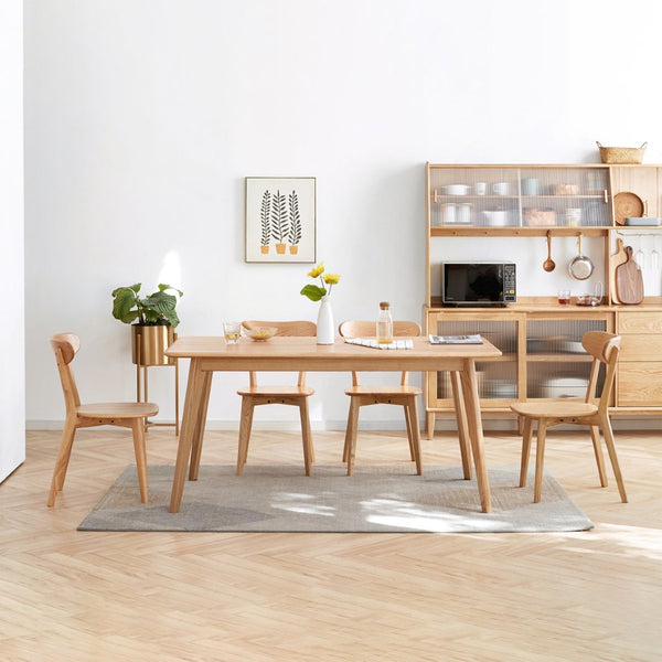 English Elm (set of 2) Solid Oak Dining Chairs Fas Grade North American Wood Curved Back W1283104166