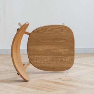 English Elm (set of 2) Solid Oak Dining Chairs Fas Grade North American Wood Curved Back W1283104166