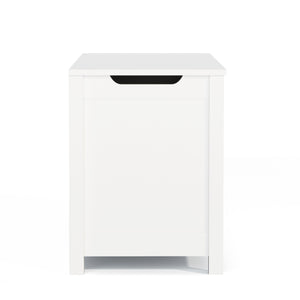 English Elm Kids Wooden Toy Box with Safety Hinged Lid, Sturdy MDF Storage Chest for Playroom Organization White 36.02 L x 19.27 W x 4 H W80835863