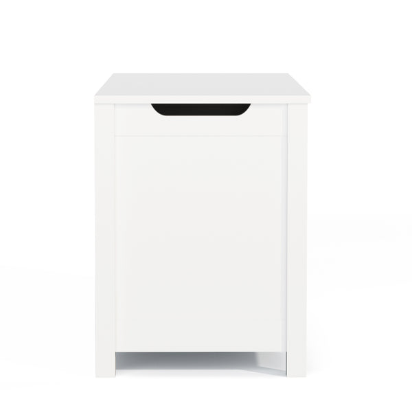 English Elm Kids Wooden Toy Box with Safety Hinged Lid, Sturdy MDF Storage Chest for Playroom Organization White 36.02 L x 19.27 W x 4 H W80835863