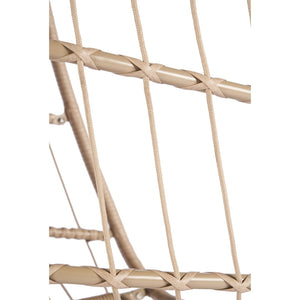 English Elm Outdoor Woven Pe Rattan Egg Swing Chair with Cushioned Seat for Patio or Garden W87470711