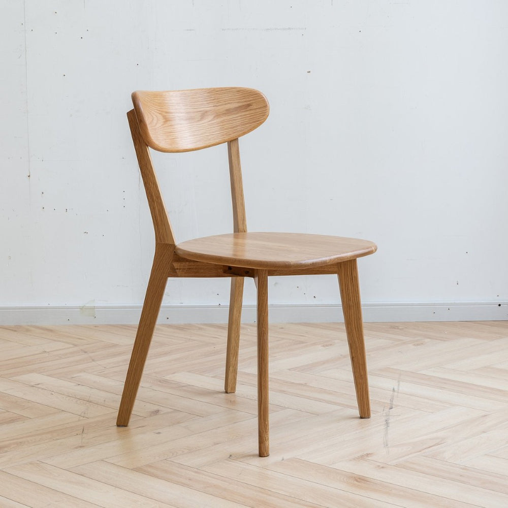 English Elm (set of 2) Solid Oak Dining Chairs Fas Grade North American Wood Curved Back W1283104166