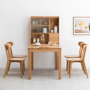 English Elm (set of 2) Solid Oak Dining Chairs Fas Grade North American Wood Curved Back W1283104166