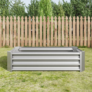English Elm Metal Raised Garden Bed - 4X2Ft Galvanized Planter For Flowers, Vegetables & Herbs - Easy Assembly! W84091001