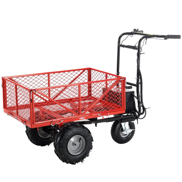 English Elm Wheelbarrow Electric Utility Cart 500w Brushless Motor 500lb Hauling Outdoor Power ET301713RDF