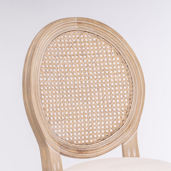 English Elm French Country Barstools Solid Wood Cabriole Legs Upholstered Cushion Set of 2 W1622P412323