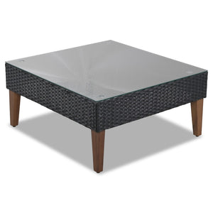 English Elm <old Sku Fg201221aae> Go L-shaped Wicker Patio Set Resort Style Outdoor Sectional with Coffee Table N704G201221E