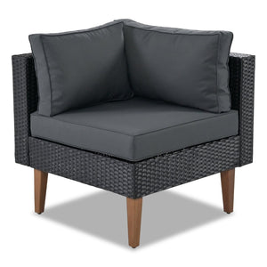 English Elm <old Sku Fg201221aae> Go L-shaped Wicker Patio Set Resort Style Outdoor Sectional with Coffee Table N704G201221E