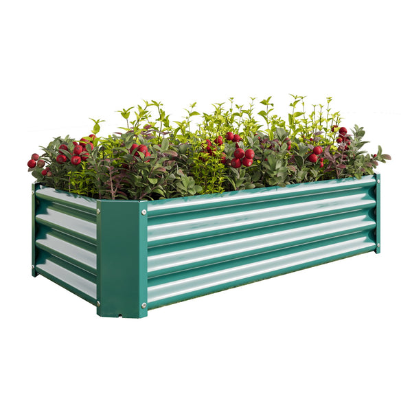 English Elm Metal Raised Garden Bed - Durable 4X2Ft Planter For Flowers, Vegetables, Herbs - Easy Assembly & Low Maintenance W84091000