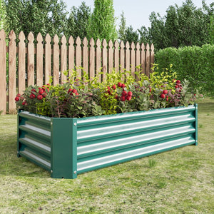English Elm Metal Raised Garden Bed - Durable 4X2Ft Planter For Flowers, Vegetables, Herbs - Easy Assembly & Low Maintenance W84091000